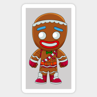 Gingerbread man, funny gingerbread man, Christmas baby Magnet